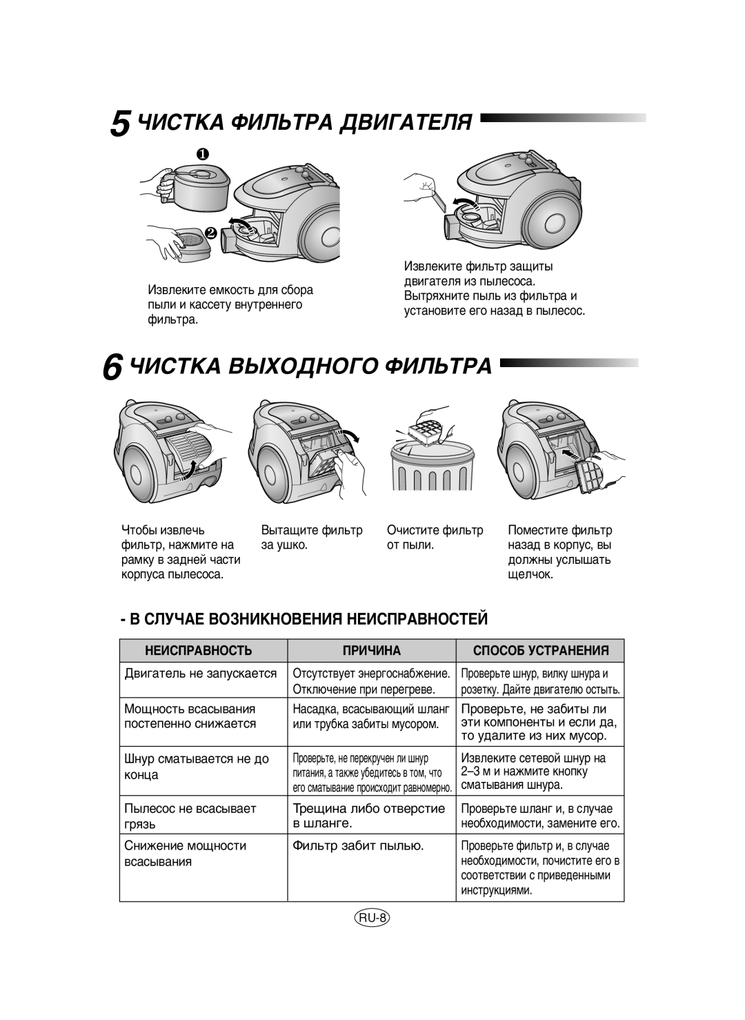 Samsung VCC6560V3B/SML manual ÓàëíäÄ îàãúíêÄ ÑÇàÉÄíÖãü, ÓàëíäÄ ÇõïéÑçéÉé îàãúíêÄ 