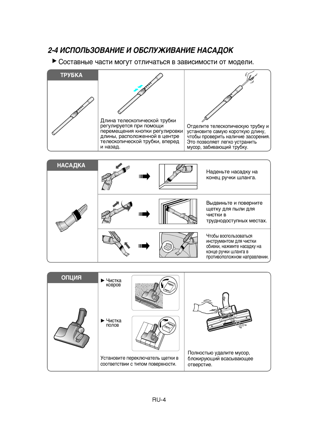 Samsung VCC6570H3C/XEV ÀëèéãúáéÇÄçàÖ à éÅëãìÜàÇÄçàÖ çÄëÄÑéä, ËÓÒÚ‡‚Ì˚Â ˜‡ÒÚË ÏÓ„ÛÚ ÓÚÎË˜‡Ú¸Òﬂ ‚ Á‡‚ËÒËÏÓÒÚË ÓÚ ÏÓ‰ÂÎË 