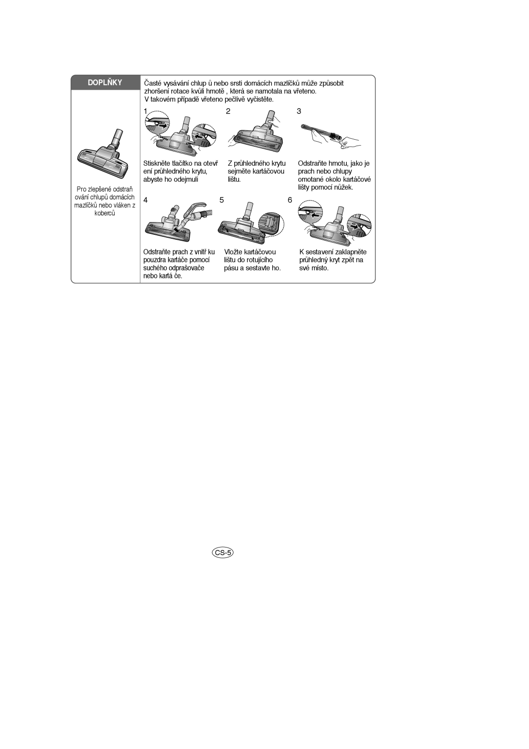 Samsung VCC6631H3K/XEF, VCC6631H3S/XEH, VCC6651H3K/XEH manual Dopl≈Ky 