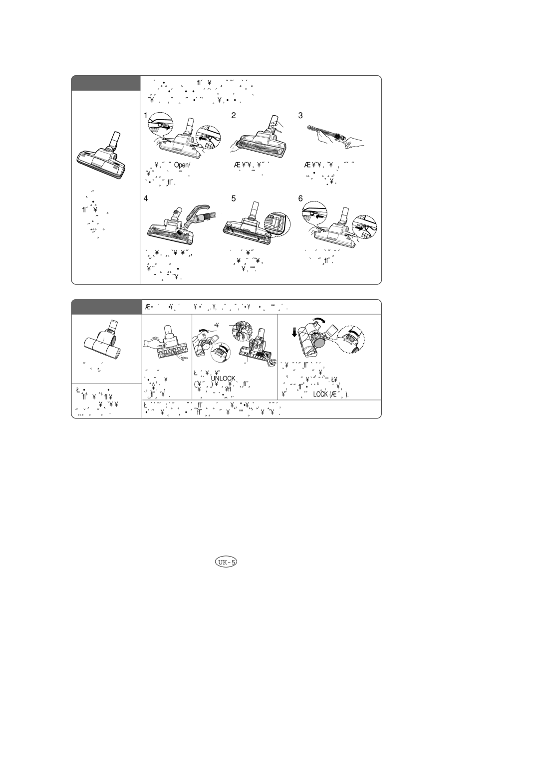 Samsung VCC6630H3S/SBW, VCC6657H3K/XEV, VCC6650H3K/SBW, VCC6658H3C/XEV, VCC6657H3C/XEV, VCC6650H3K/XEV, VCC6630H3S/XEV UK-5 