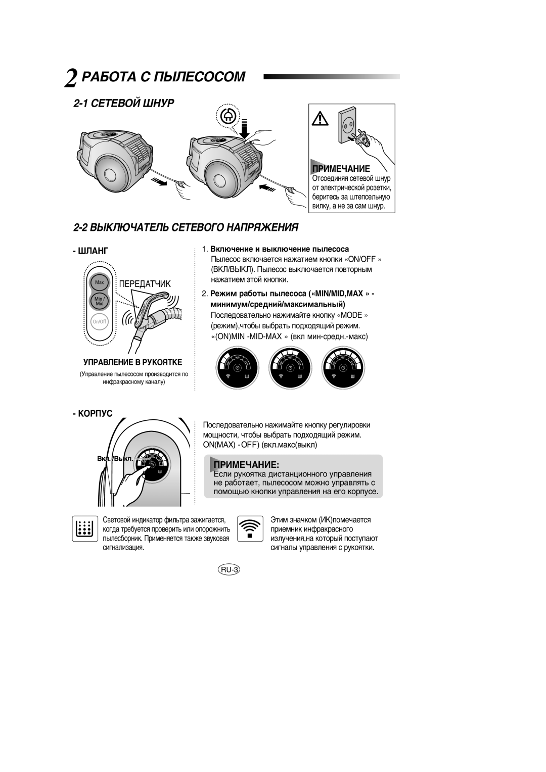 Samsung VCC6630H3S/SBW, VCC6657H3K/XEV, VCC6650H3K/SBW 2êÄÅéíÄ ë èõãÖëéëéå, ËÖíÖÇéâ òçìê ÇõäãûóÄíÖãú ëÖíÖÇéÉé çÄèêüÜÖçàü 