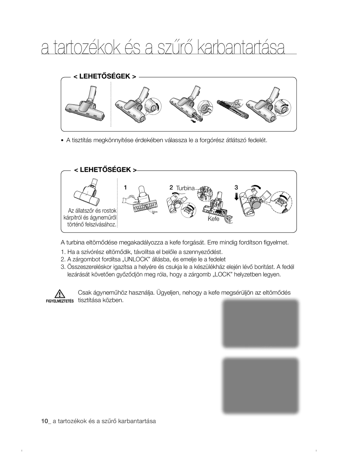 Samsung VCC6790H3N/XEH, VCC6790H3N/XEF, VCC6780V3R/XEH manual Turbina 