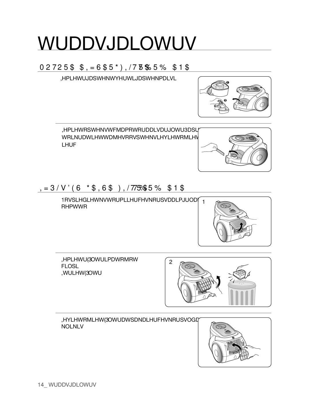 Samsung VCC6790H3R/XSB, VCC6780V31/XSB manual Motora Aizsargfiltra Tīrīšana, Izplūdes Gaisa Filtra Tīrīšana 