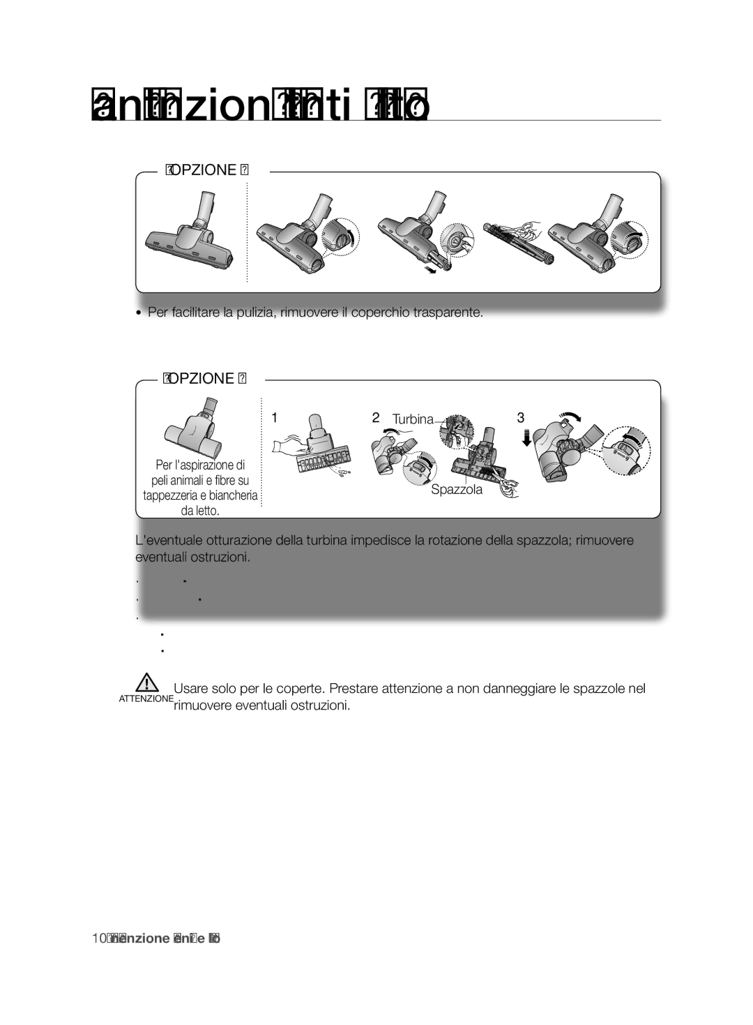 Samsung VCC67F0H3R/XET, VCC67J0V31/XET, VCC67G0V31/XET manual Turbina 