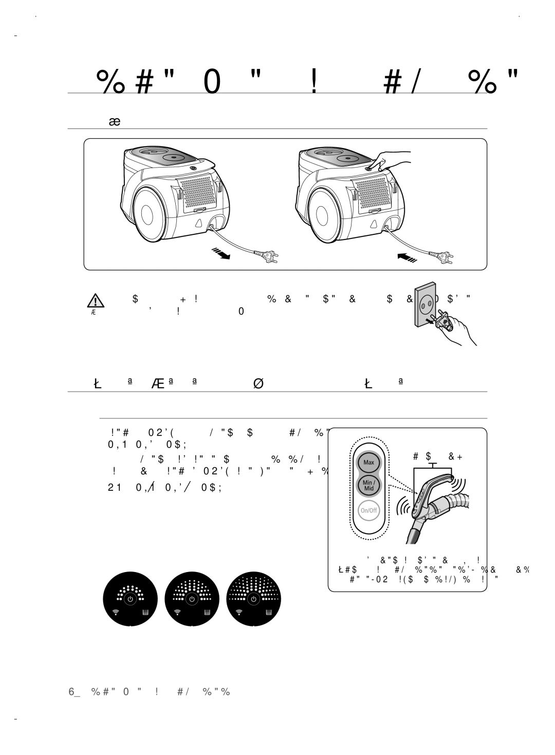 Samsung VCC6890H3N/XSB manual Использование пылесоса, Кабель Питания, Регулятор Мощности Инфракрасный Регулятор, Передатчик 