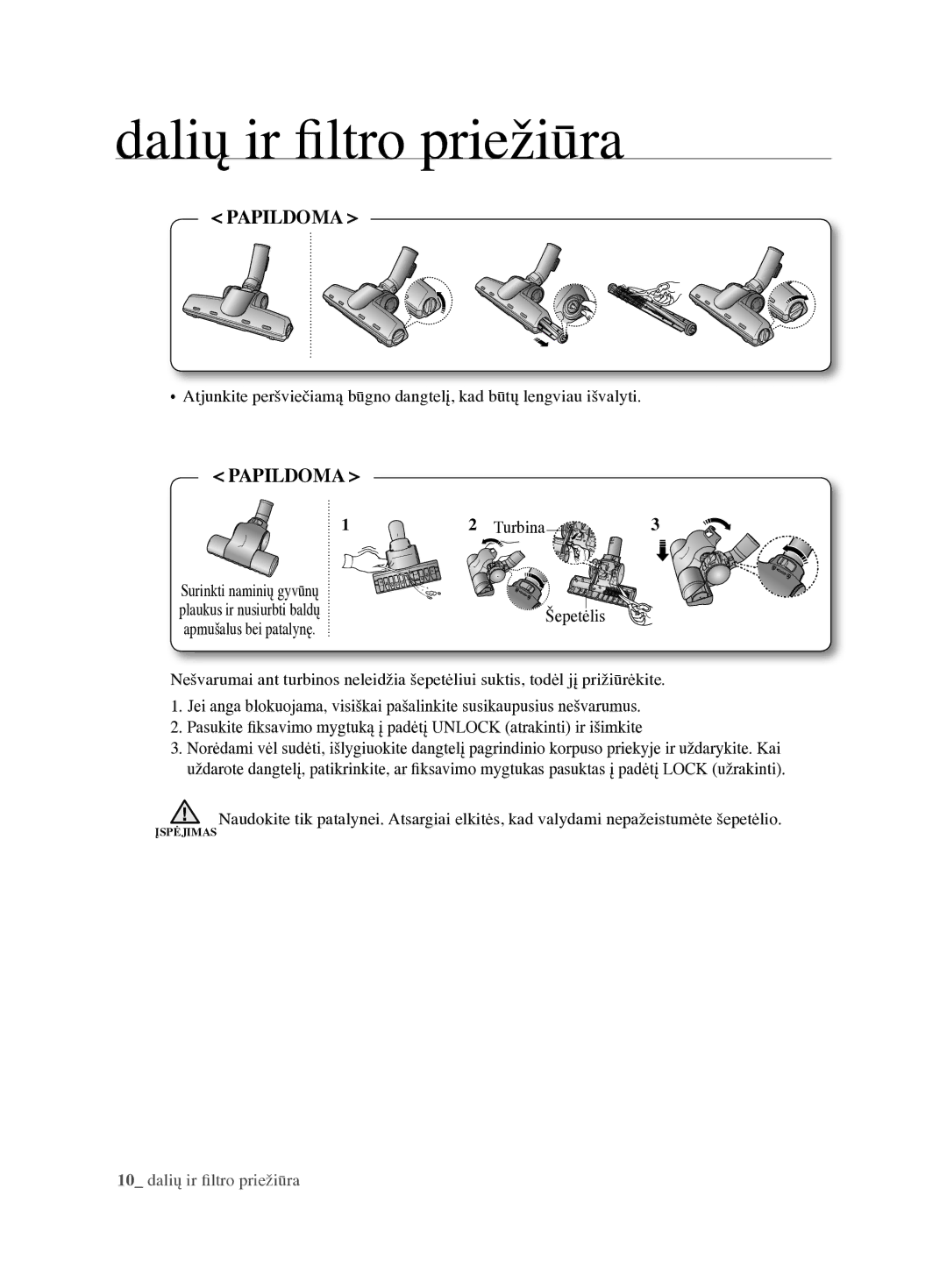 Samsung VCC6890H3N/XSB manual Turbina 