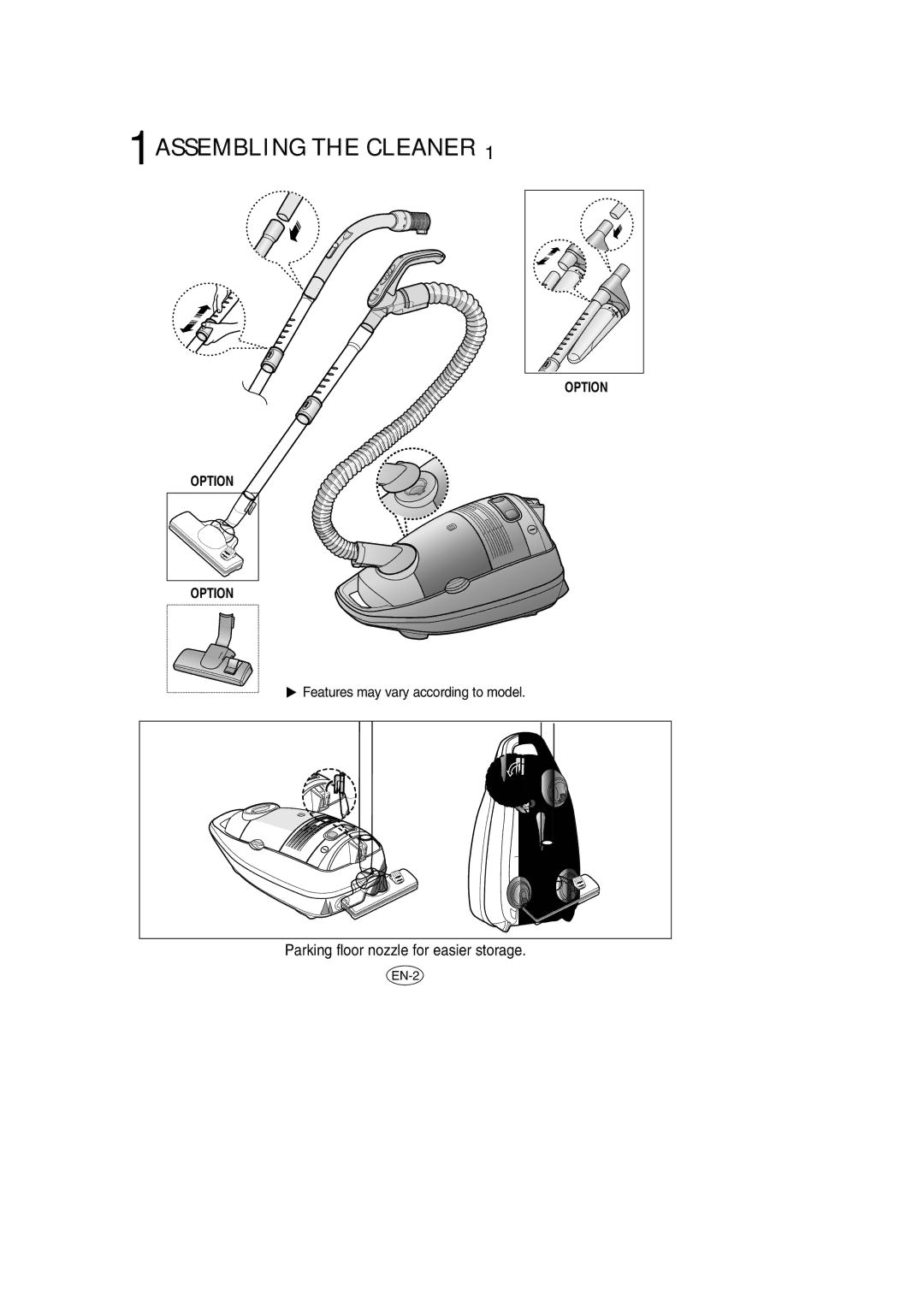 Samsung VCC7935V3B/BOL manual Assembling the Cleaner 