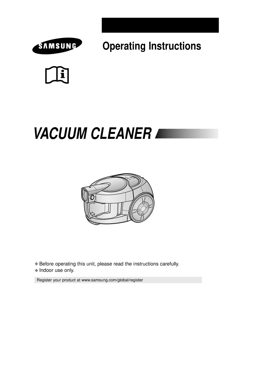 Samsung VCC8020H3S/XFA, VCC8020H2S/XST manual Operating Instructions 