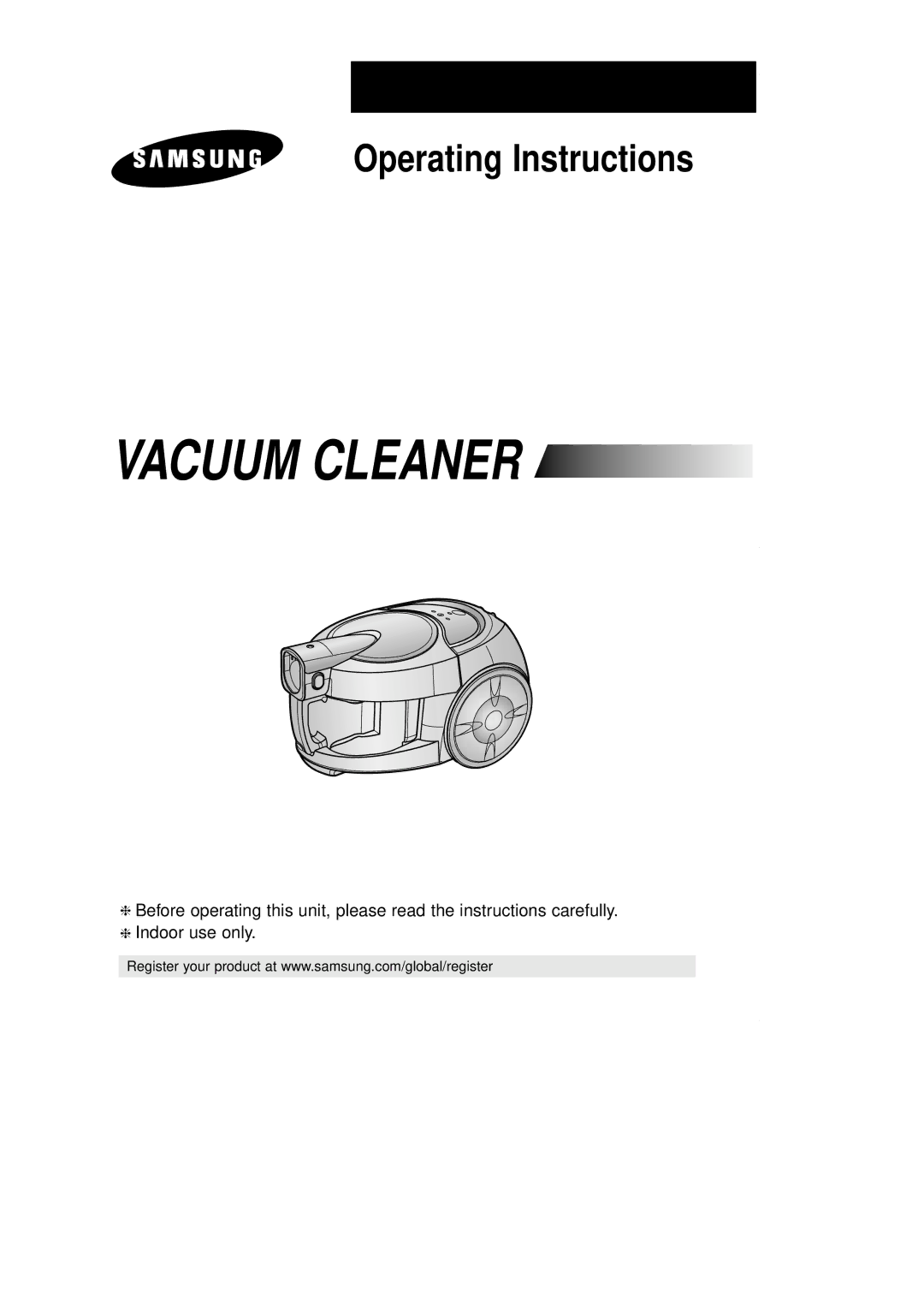 Samsung VCC8020H2R/HAC, VCC8040H2S/FAL, VCC8020H2S/HAC, VCC8020H3S/XSG, VCC8040H4R/ATC manual Operating Instructions 