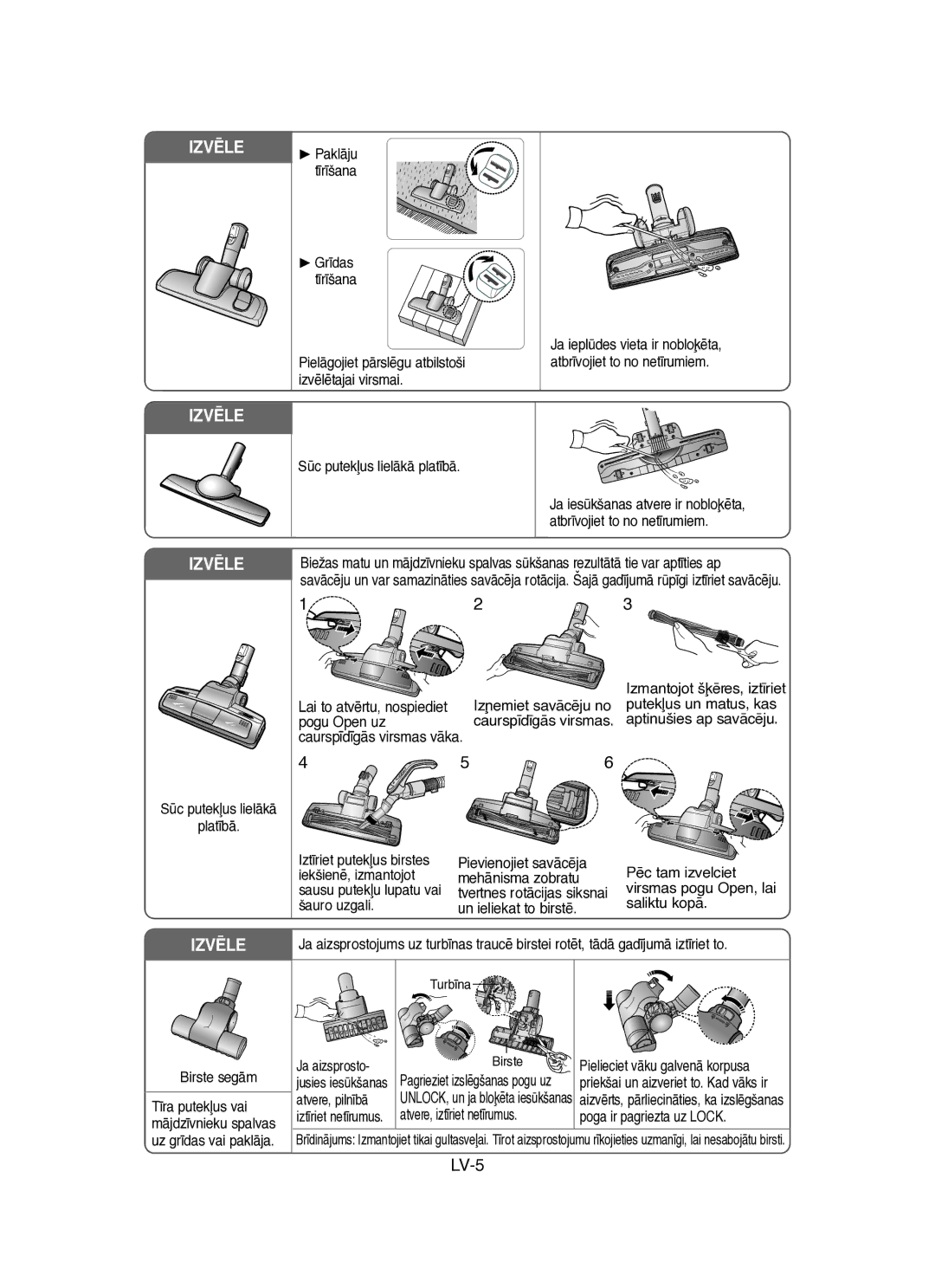 Samsung VCC8451H3B/SBW, VCC8431V3R/SBW manual IZVîLE 