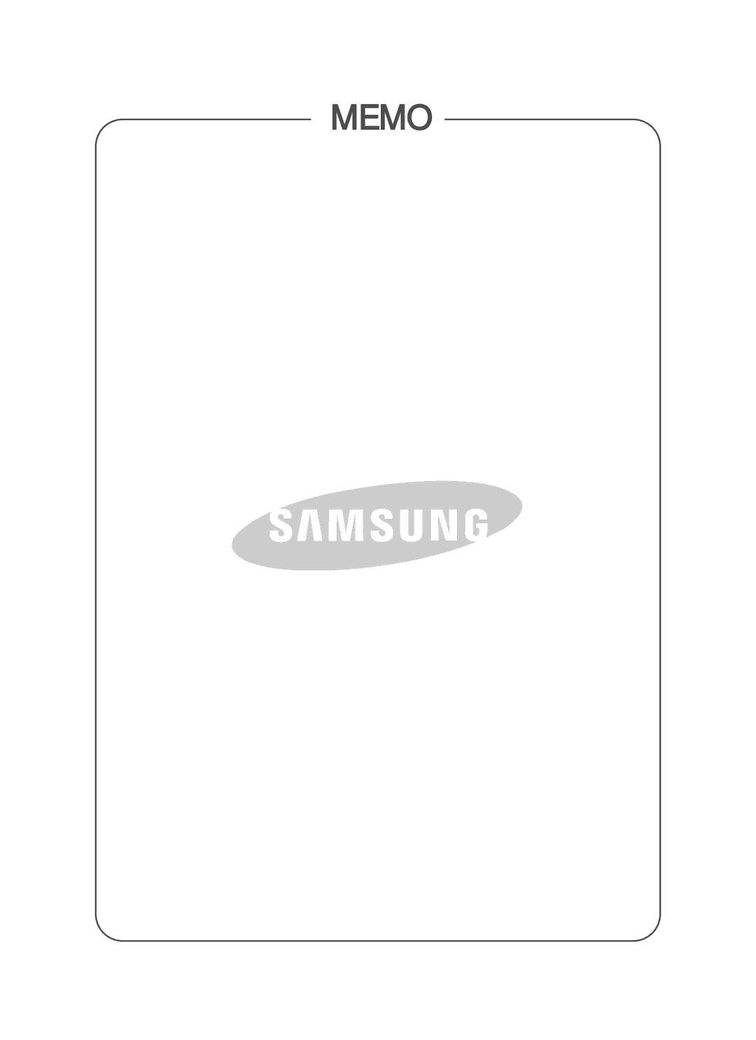 Samsung VCC8440V3U/XEF, VCC8460H3B/XEF, VCC8470H3O/XEF, VCC8420V31/XEF, VCC8450H3G/XEH, VCC8461H3B/XEF, VCC8450H3B/XEF Memo 