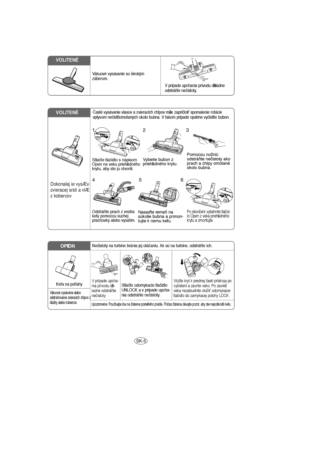 Samsung VCC8570H3C/XEH manual Option 