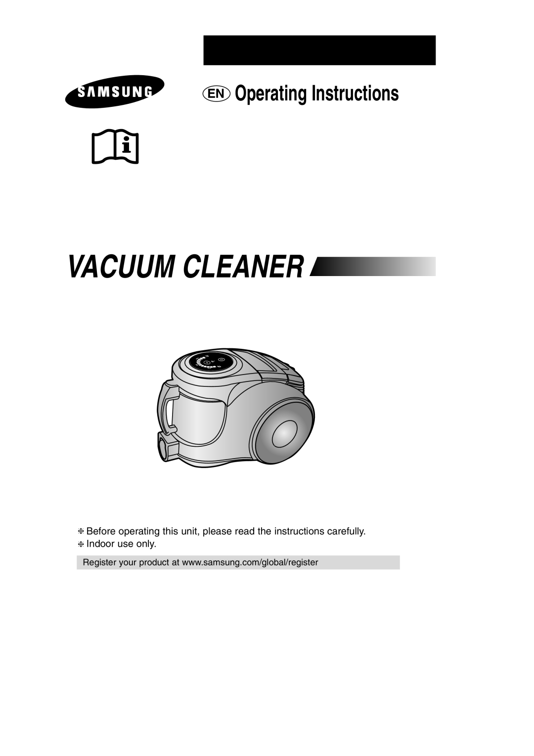 Samsung VCC8571H3K/SBW, VCC8571H3K/XEV manual Vacuum Cleaner 