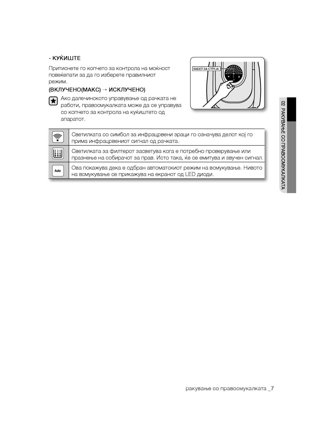 Samsung VCC8780H4A/ATC, VCC8780H3A/BOL, VCC8780H3A/TWL, VCC8780H3A/XSG, VCC8780H3A/XEH manual Куќиште 