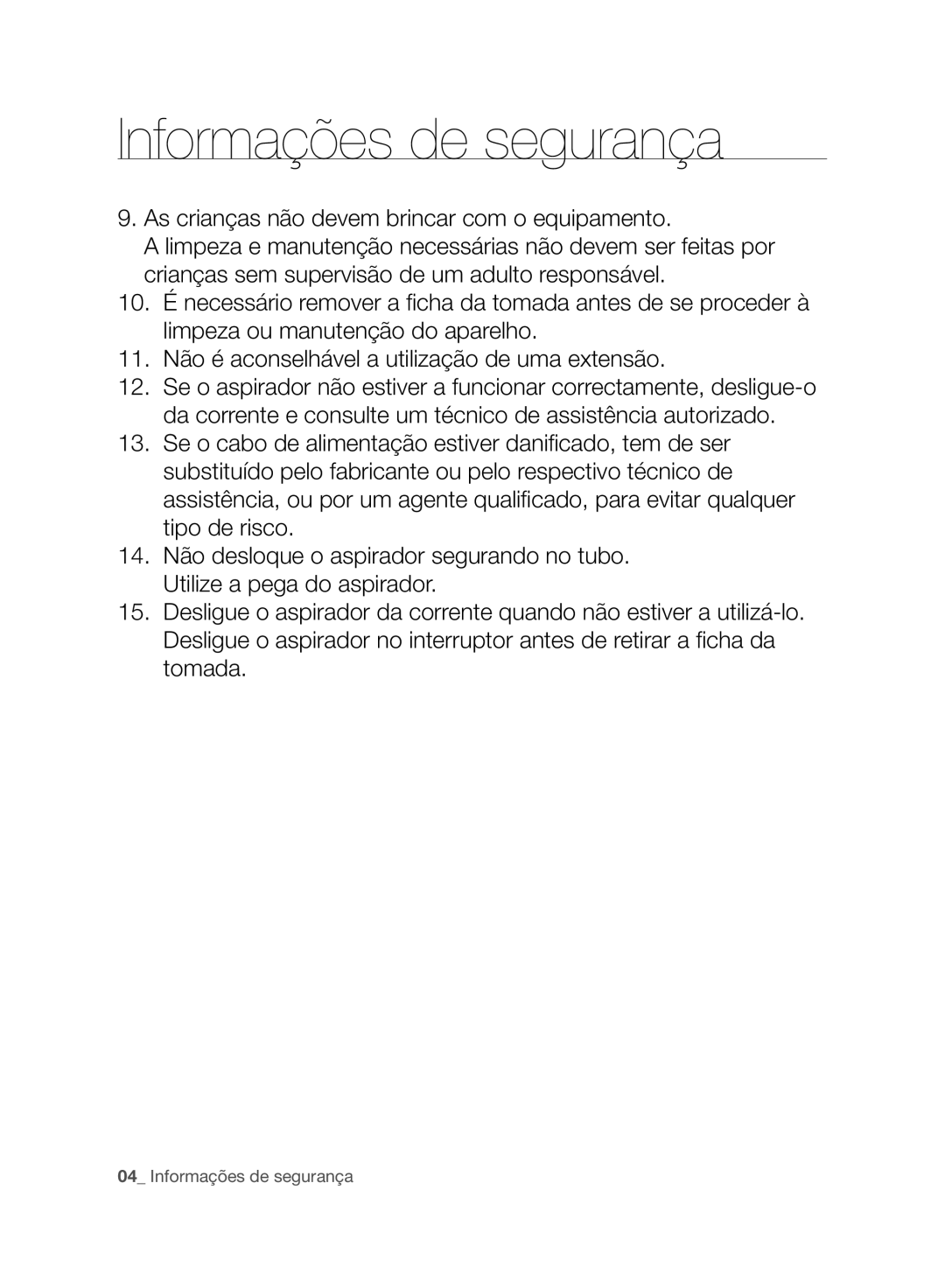 Samsung VCC8830V3B/XET, VCC8830V3B/XEP manual Informações de segurança 