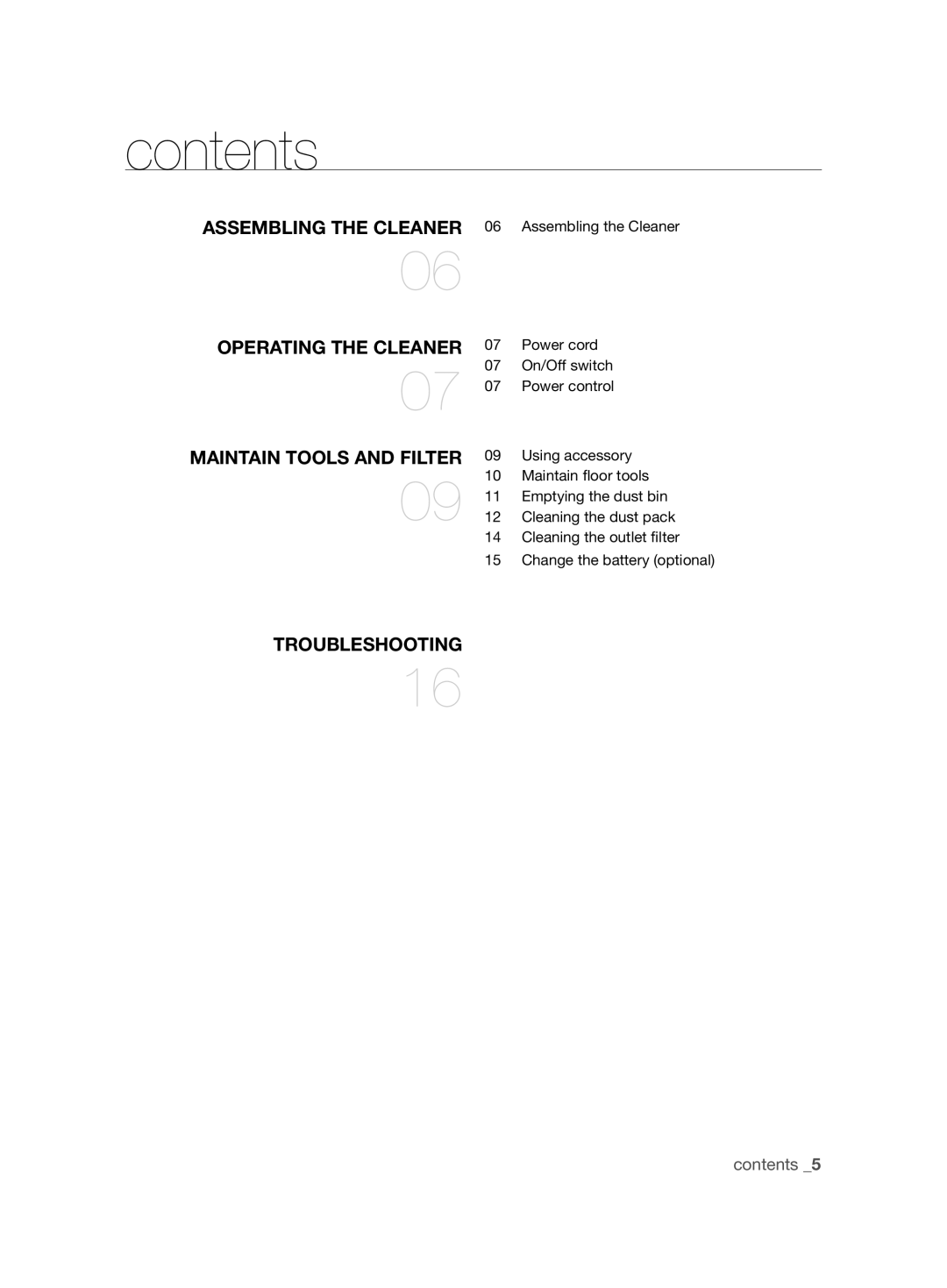 Samsung VCC8850H3R/XEO, VCC8850H3B/XEC, VCC8850H3R/BOL, VCC88E0H3R/BOL manual Contents 