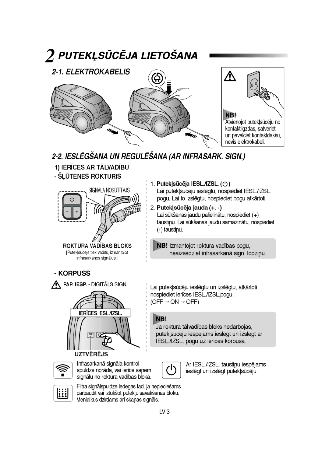 Samsung VCC9160H3C/XSB, VCC9160H3C/SBW manual Elektrokabelis, Ier±Ces Ar Tålvad±Bu, Korpuss 