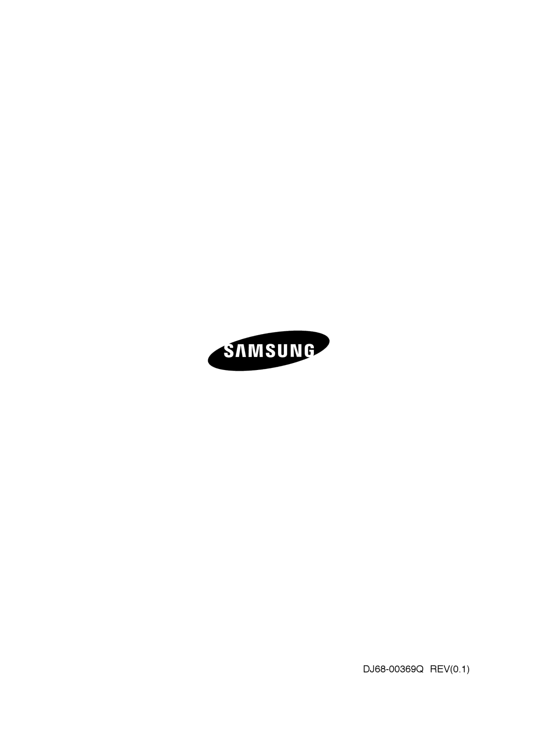 Samsung VCC9160H3C/XSB, VCC9160H3C/SBW manual DJ68-00369Q REV0.1 