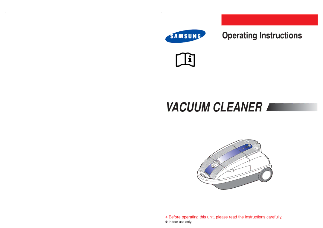 Samsung VCC9295V4R/ADH, VCC9250V3B/XFA manual Operating Instructions 