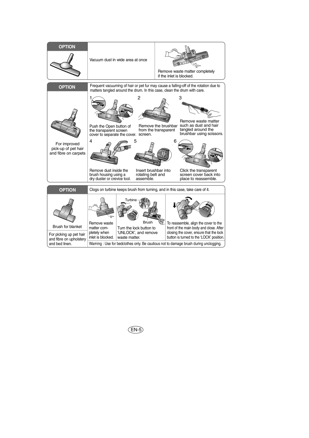 Samsung VCC9540H2K/TWL, VCC9540H2K/XSV manual EN-5 