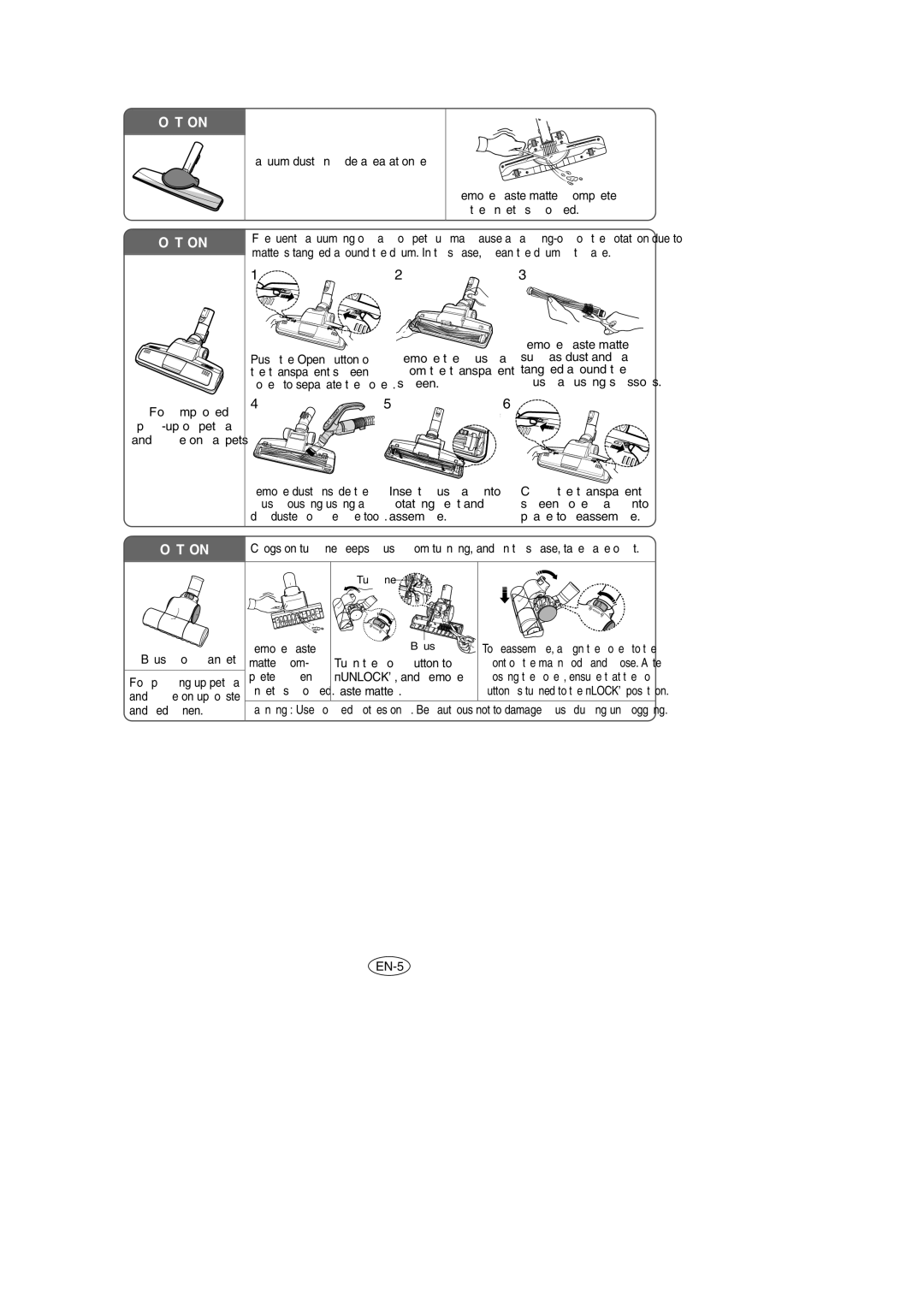 Samsung VCC9540H3S/BOL, VCC9540H3K/EUR manual Vacuum dust in wide area at once 