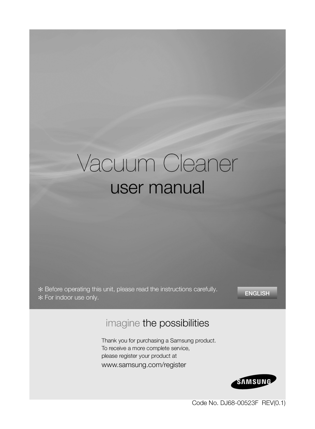 Samsung VCD9420S32/UMG, VCD9420S42/ATC, VCD9420S32/XSG, VCD9420S32/XEV manual Vacuum Cleaner 