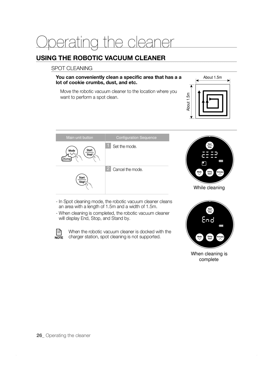 Samsung VCR8824T3R/XET manual Spot Cleaning 