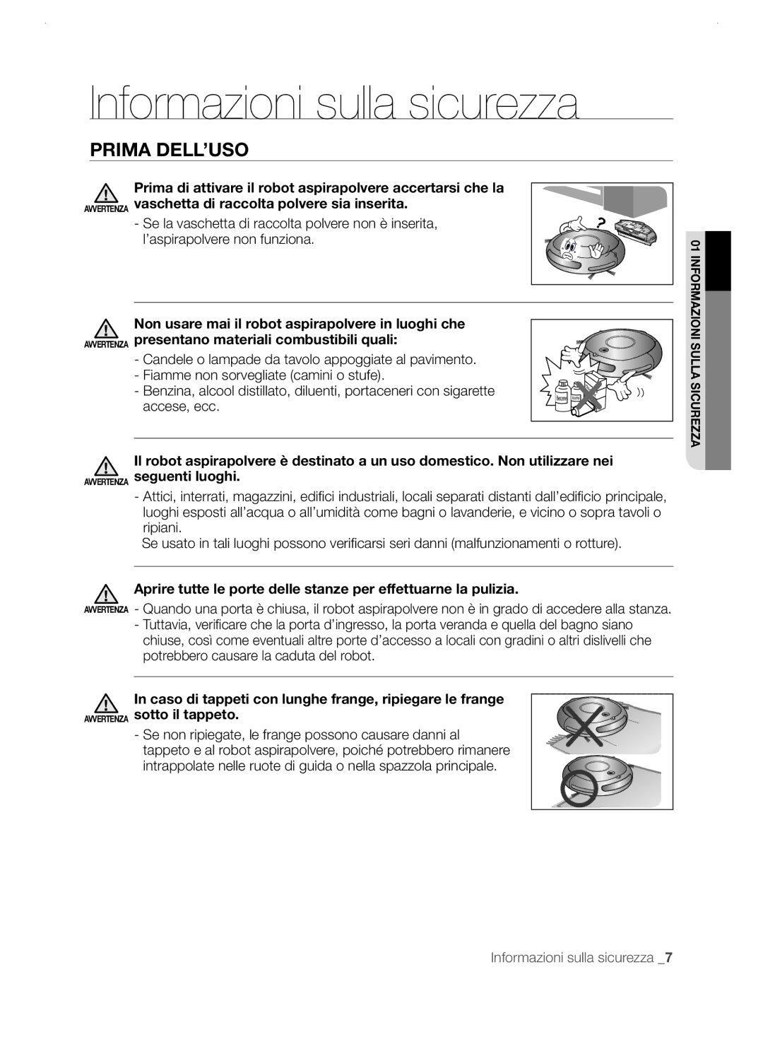 Samsung VCR8825T3R/XET, VCR8825T3B/XET manual Prima DELL’USO 