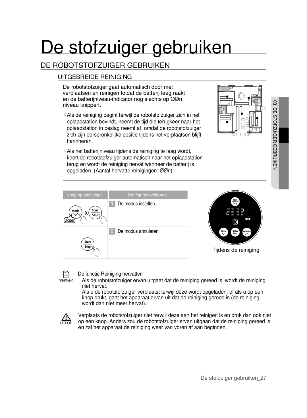 Samsung VCR8828T3B/XEF manual Uitgebreide Reiniging 