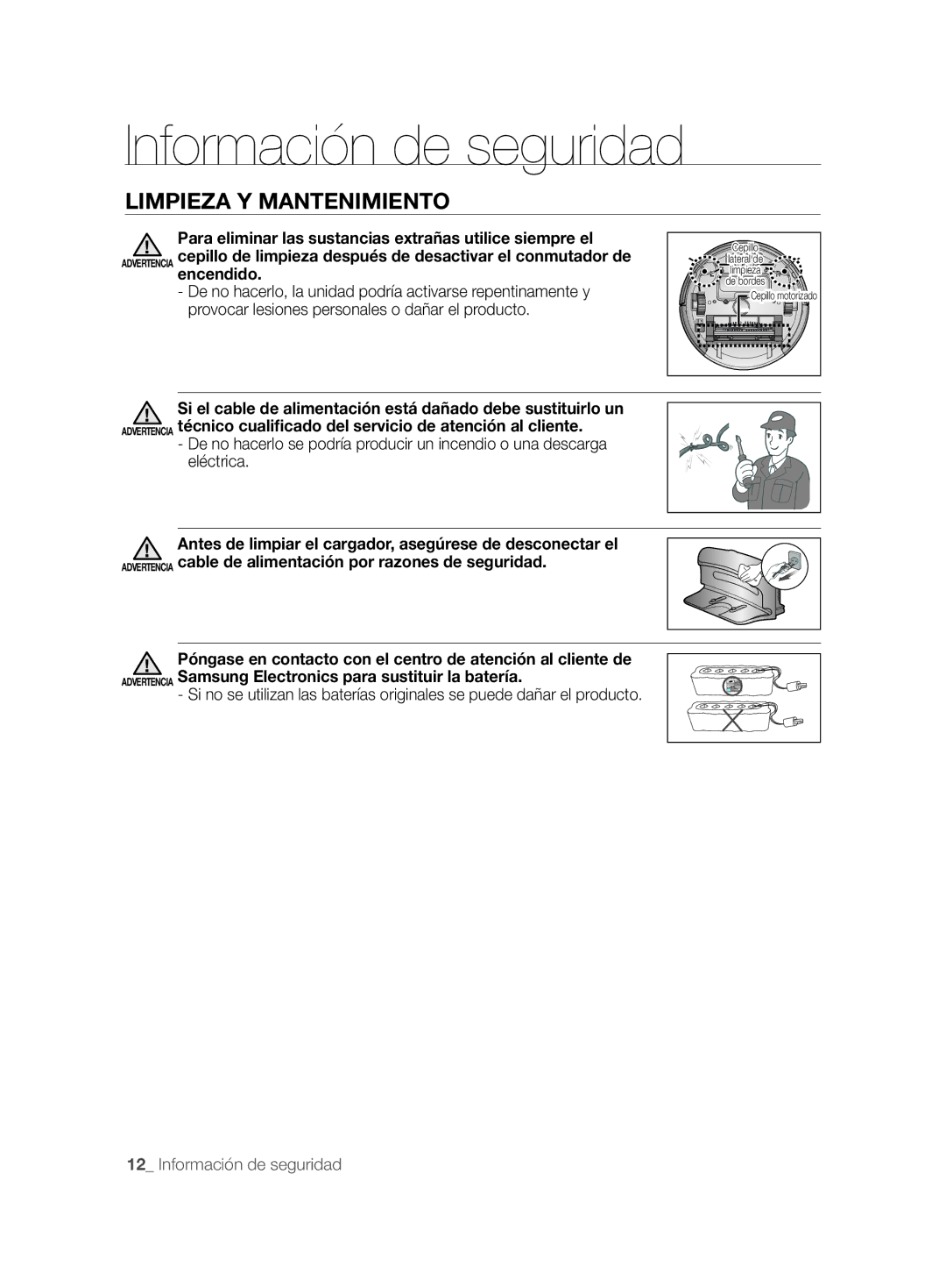 Samsung VCR8828T3B/XEF manual Cepillo 