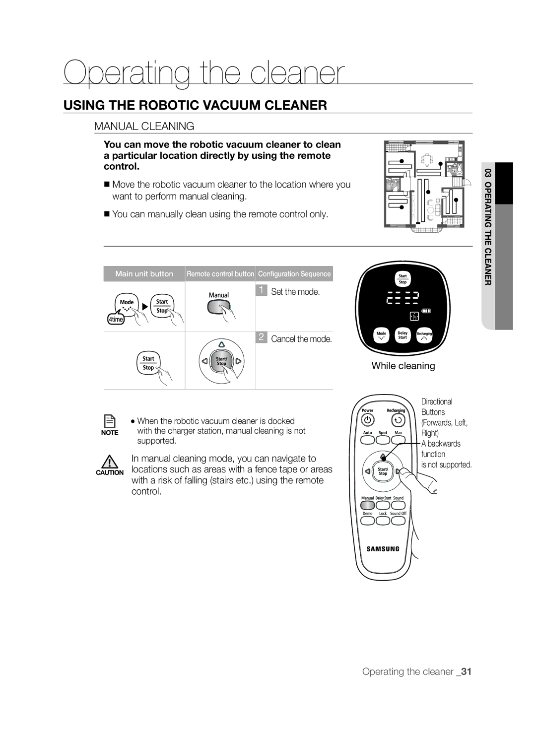 Samsung SR8830, VCR8830T1R, DJ68-00518A user manual Manual Cleaning, Supported 