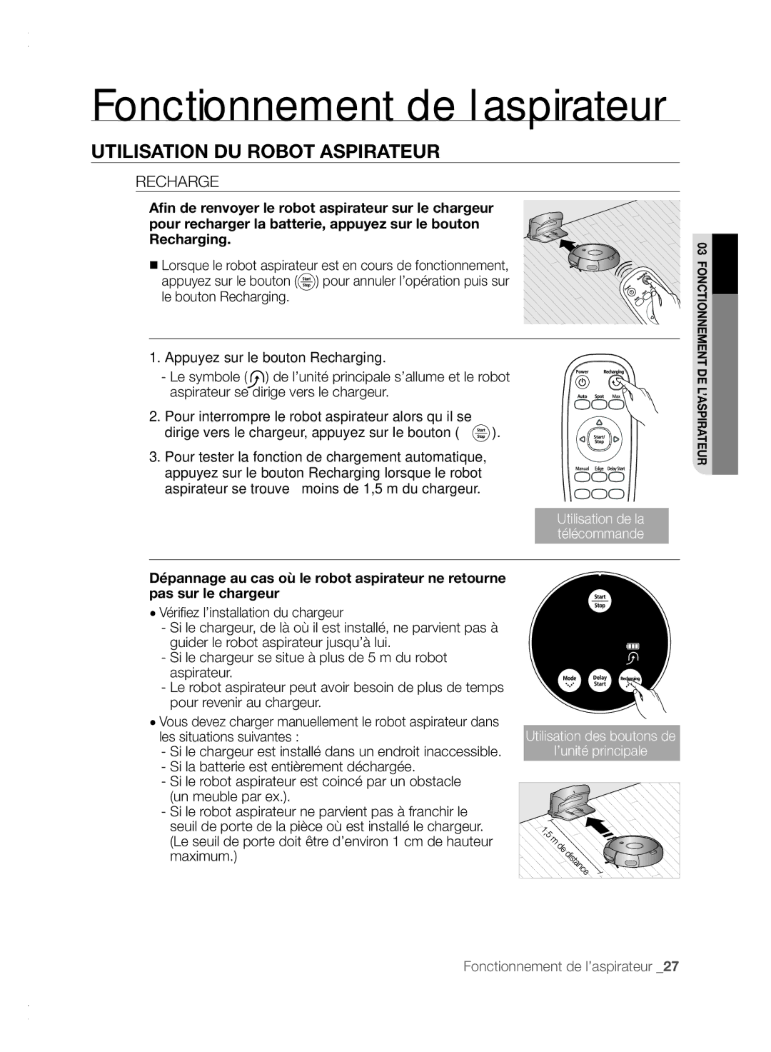 Samsung VCR8840T3K/XEF manual Recharge 