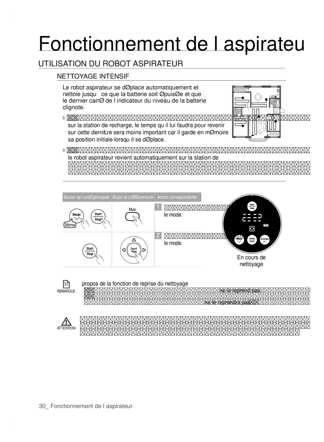 Samsung VCR8840T3K/XEF manual Nettoyage Intensif 