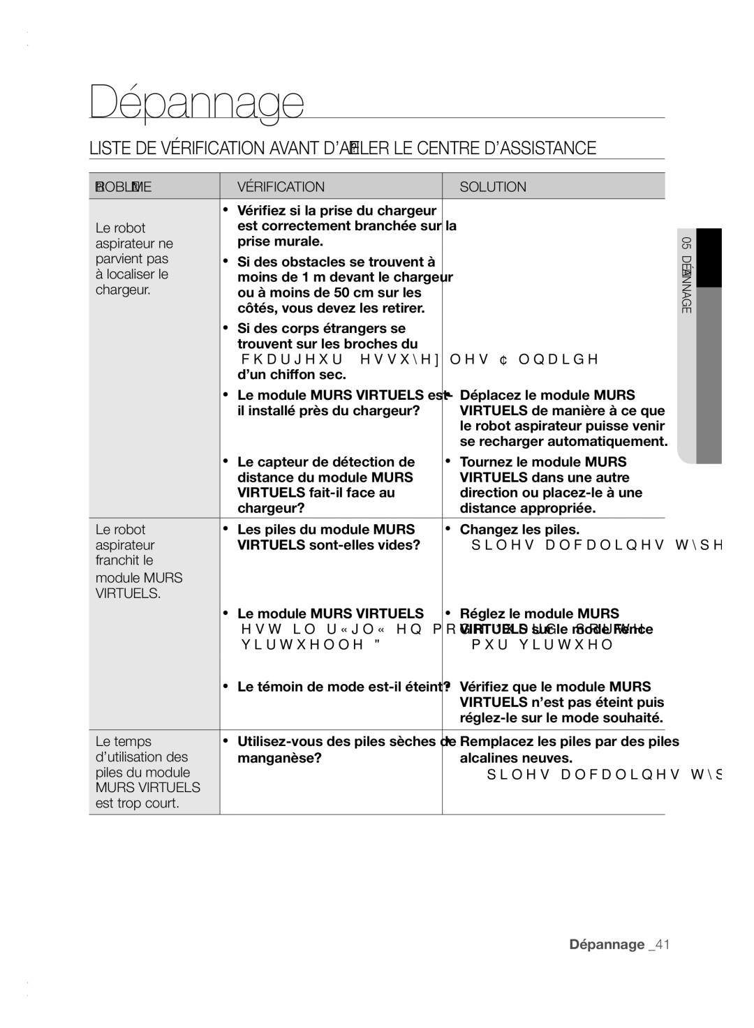 Samsung VCR8840T3K/XEF manual Parvient pas, Localiser le, Chargeur, Franchit le Module Murs, Le temps, ’utilisation des 