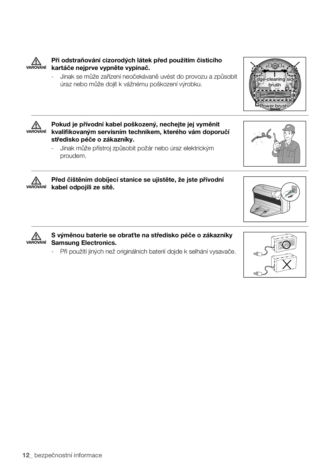 Samsung VCR8840T3R/XEO, VCR8930L3G/XEO manual Středisko péče o zákazníky 