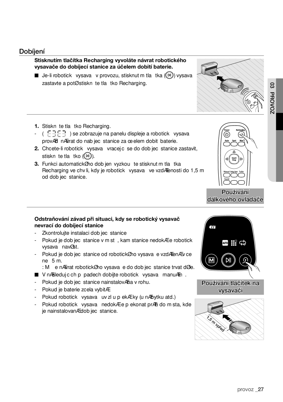 Samsung VCR8930L3G/XEO, VCR8840T3R/XEO manual Dobíjení 