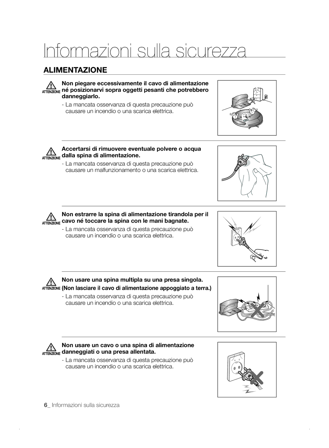 Samsung VCR8841T3B/XEF manual Alimentazione 