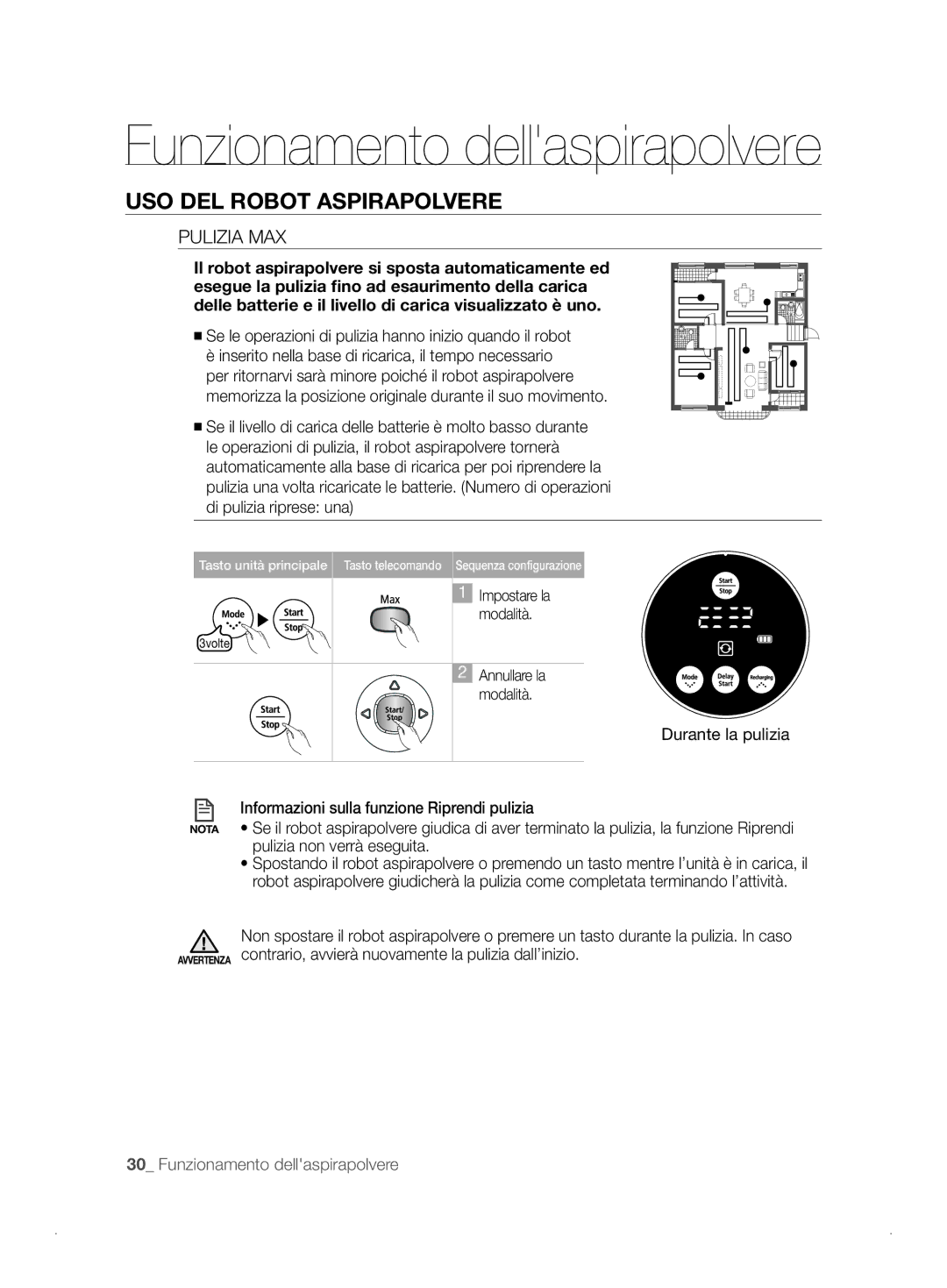 Samsung VCR8841T3B/XEF manual Pulizia MAX 