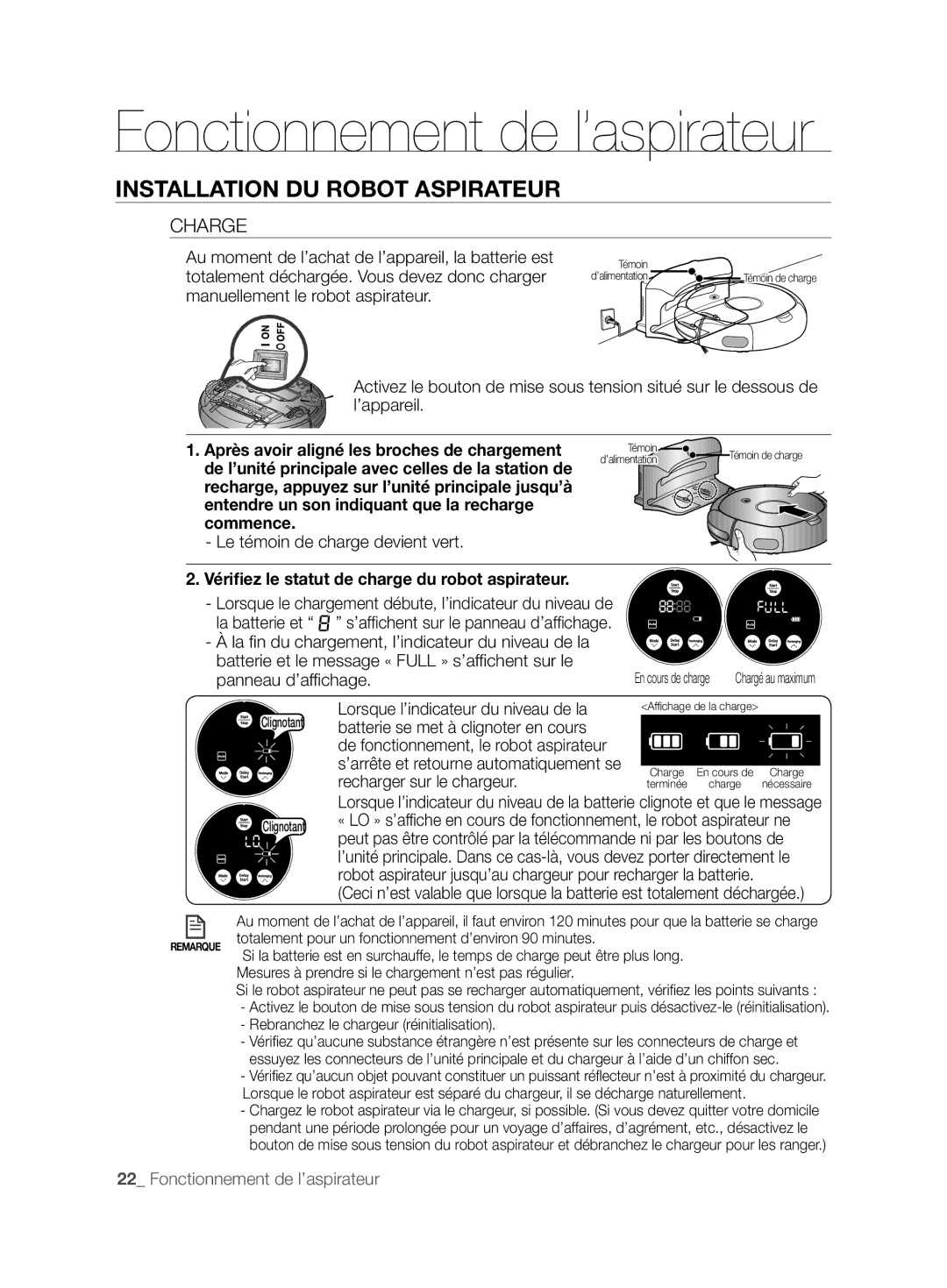 Samsung VCR8845T3A/XET, VCR8845T3A/XEF, VCR8845T3A/XEO manual Charge, Après avoir aligné les broches de chargement 