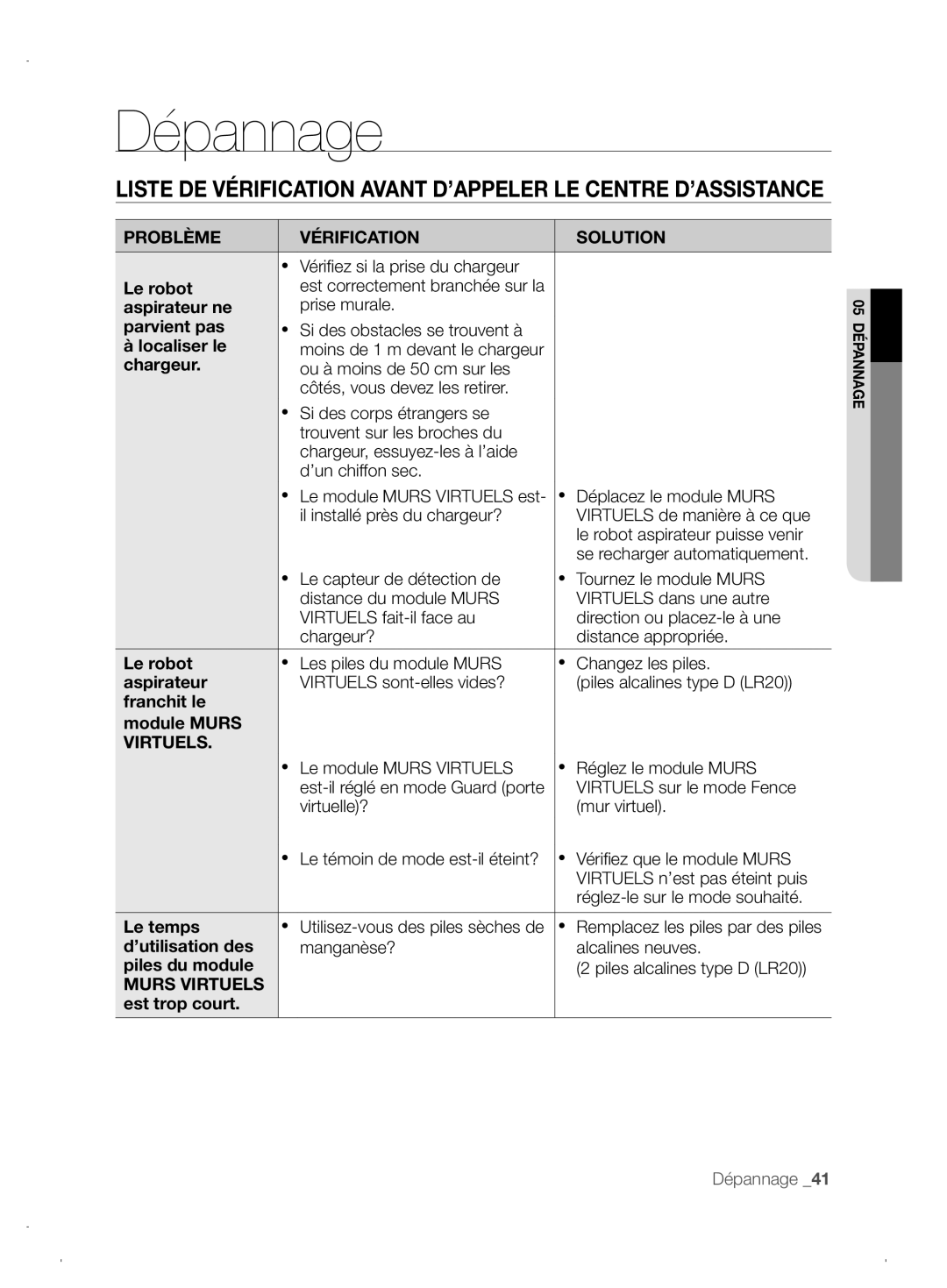 Samsung VCR8845T3A/XEF, VCR8845T3A/XET, VCR8845T3A/XEO manual Murs Virtuels 