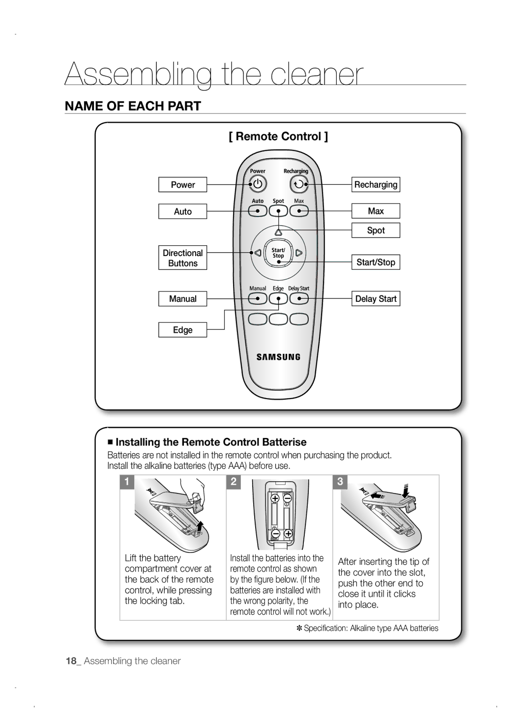 Samsung VCR8845T3A/XET, VCR8845T3A/XEF, VCR8845T3A/XEO manual Remote Control 