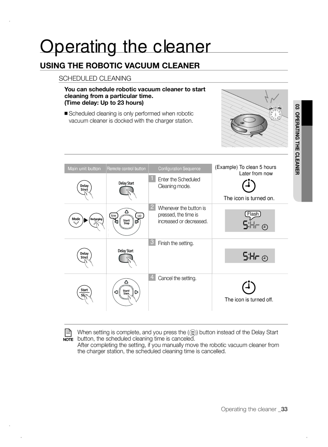 Samsung VCR8845T3A/XET, VCR8845T3A/XEF, VCR8845T3A/XEO manual Scheduled Cleaning 