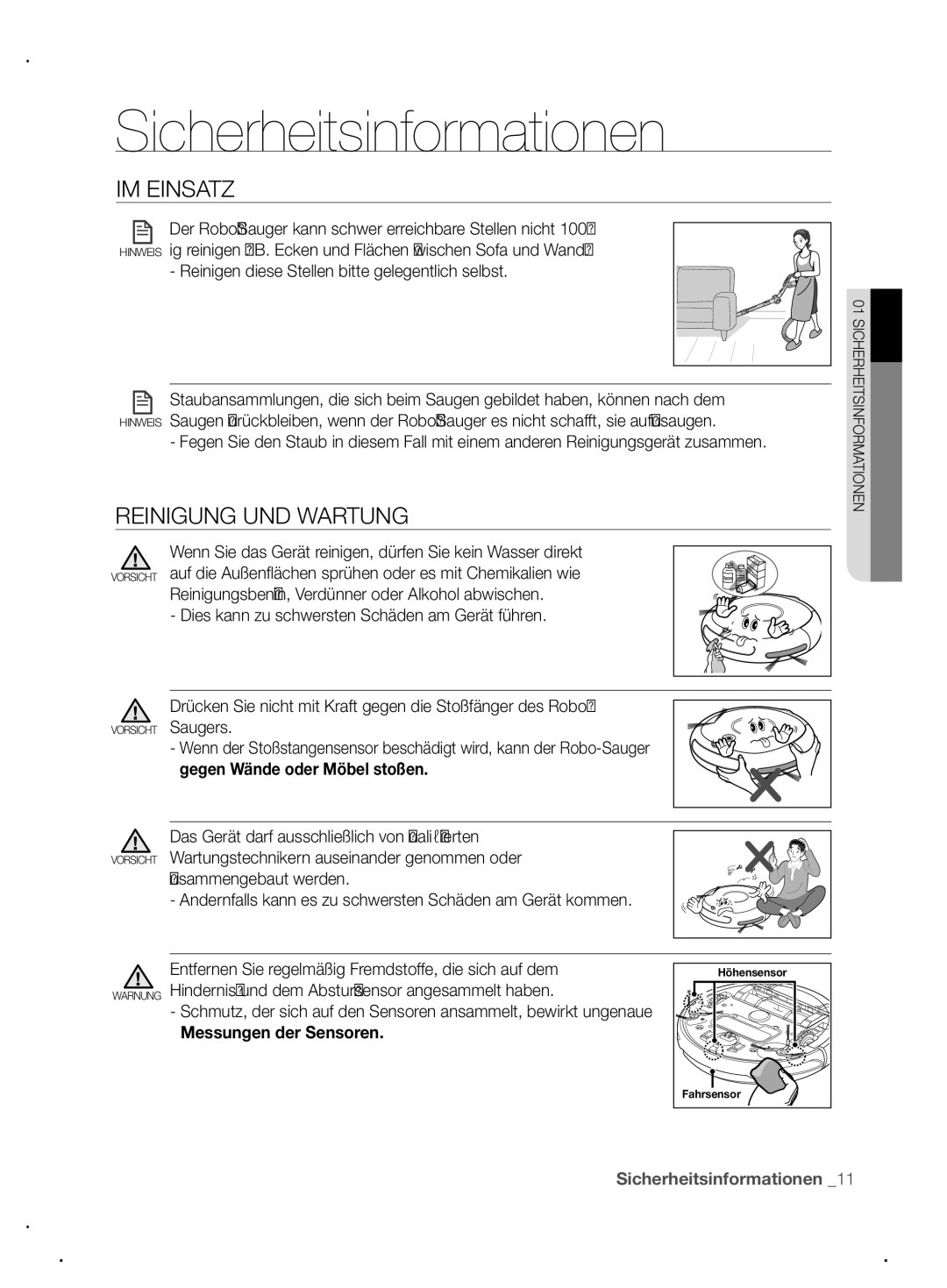 Samsung VCR8845T3A/XET, VCR8845T3A/XEF manual Reinigung UND Wartung, Reinigen diese Stellen bitte gelegentlich selbst 