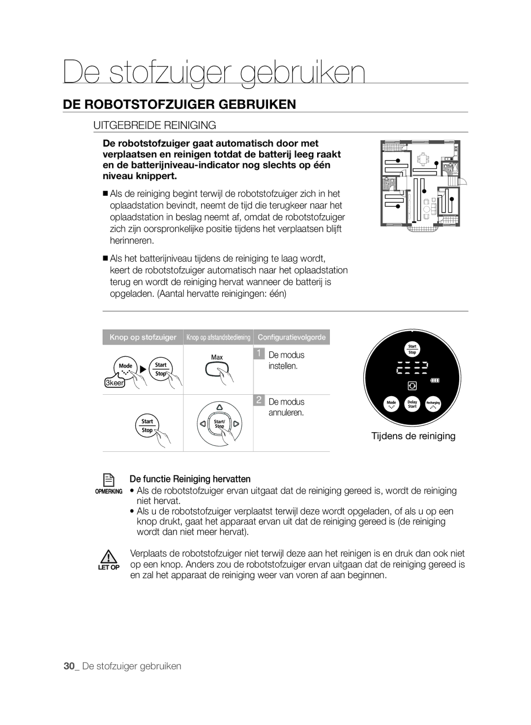 Samsung VCR8845T3A/XET, VCR8849T3A/XEF, VCR8845T3A/XEF, VCR8845T3R/XEC manual Uitgebreide Reiniging 