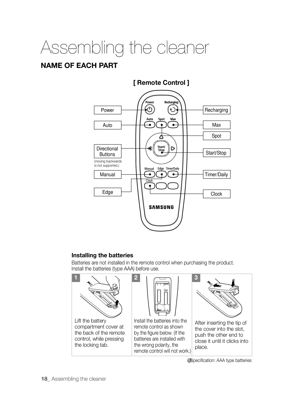 Samsung VCR8850L3R/XAG, VCR8850L3R/XEG, VCR8850L3R/XET, VCR8850L3R/XEO manual Remote Control 