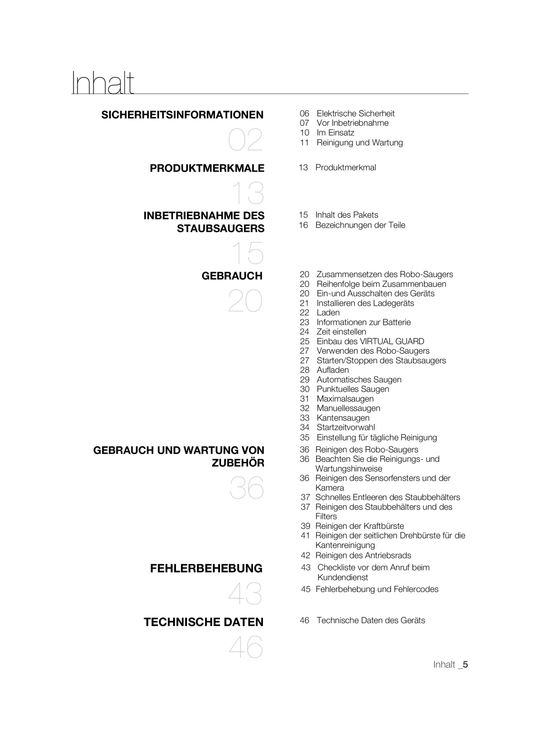 Samsung VCR8850L3R/XEO, VCR8850L3R/XEG, VCR8850L3R/XET, VCR8850L3R/XAG manual Inhalt 