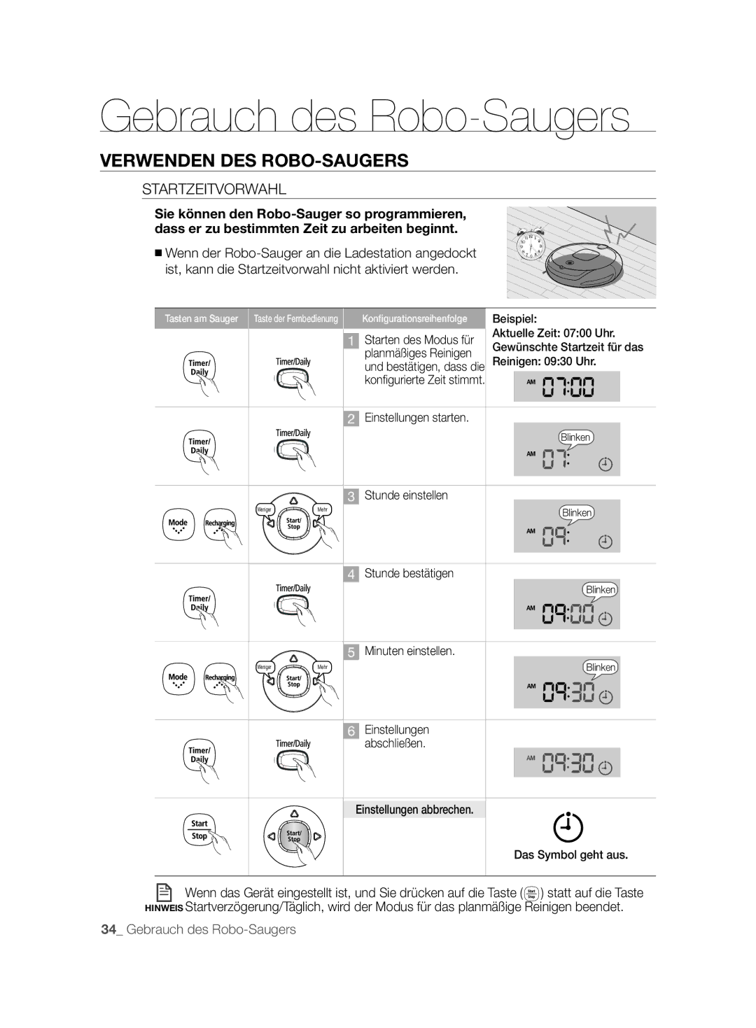 Samsung VCR8850L3R/XEG, VCR8850L3R/XET, VCR8850L3R/XAG, VCR8850L3R/XEO manual Startzeitvorwahl 