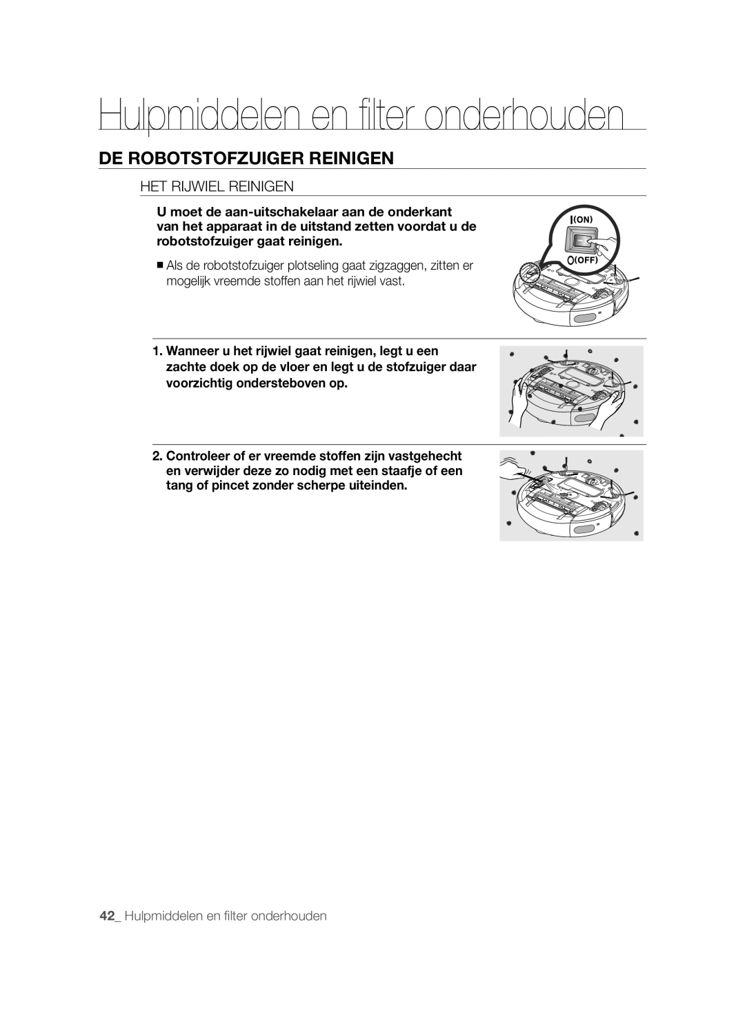 Samsung VCR8850L3R/XEG, VCR8850L3R/XET, VCR8850L3R/XAG manual HET Rijwiel Reinigen 