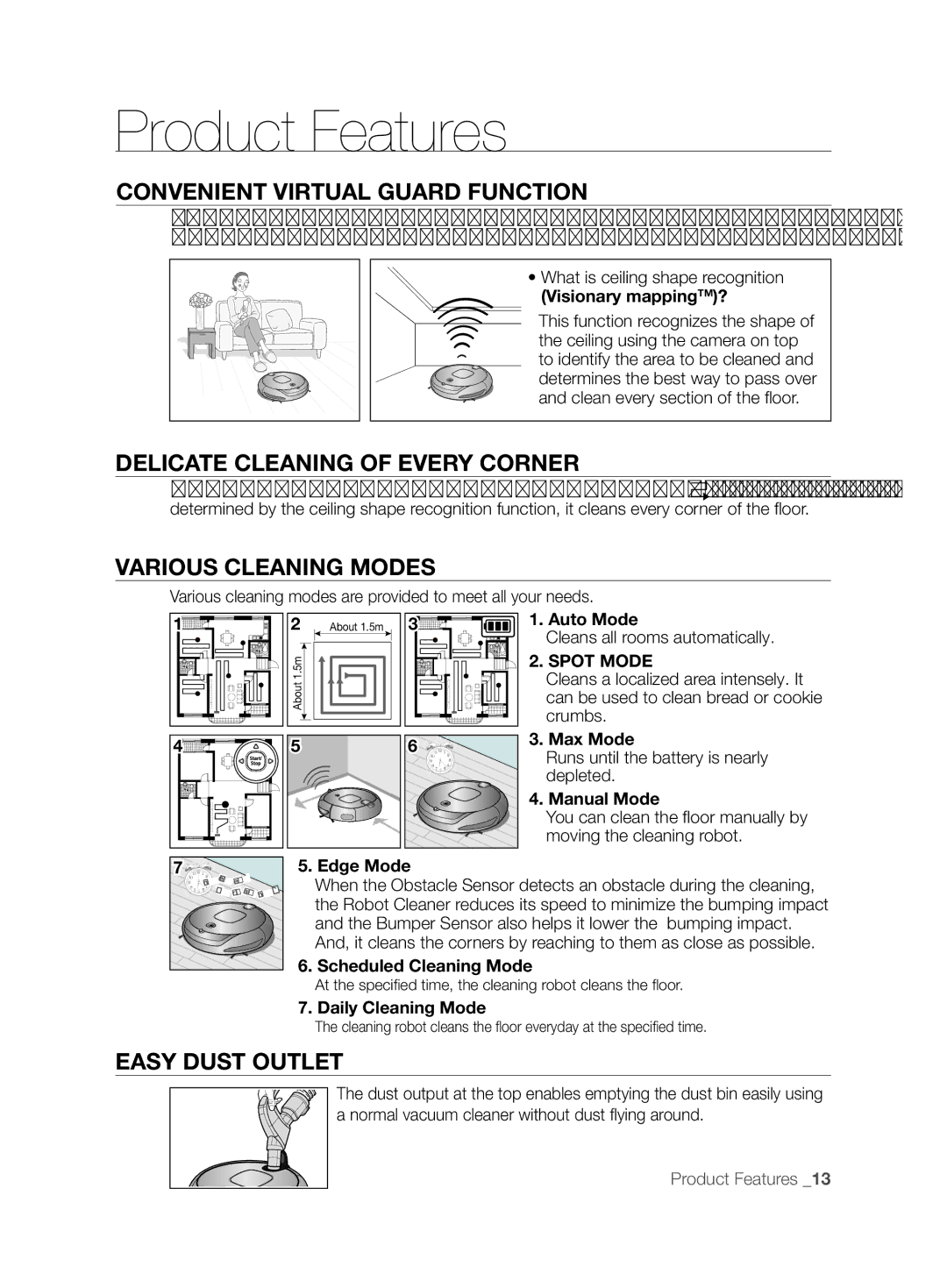 Samsung VCR8850L3R/XEO manual Product Features 