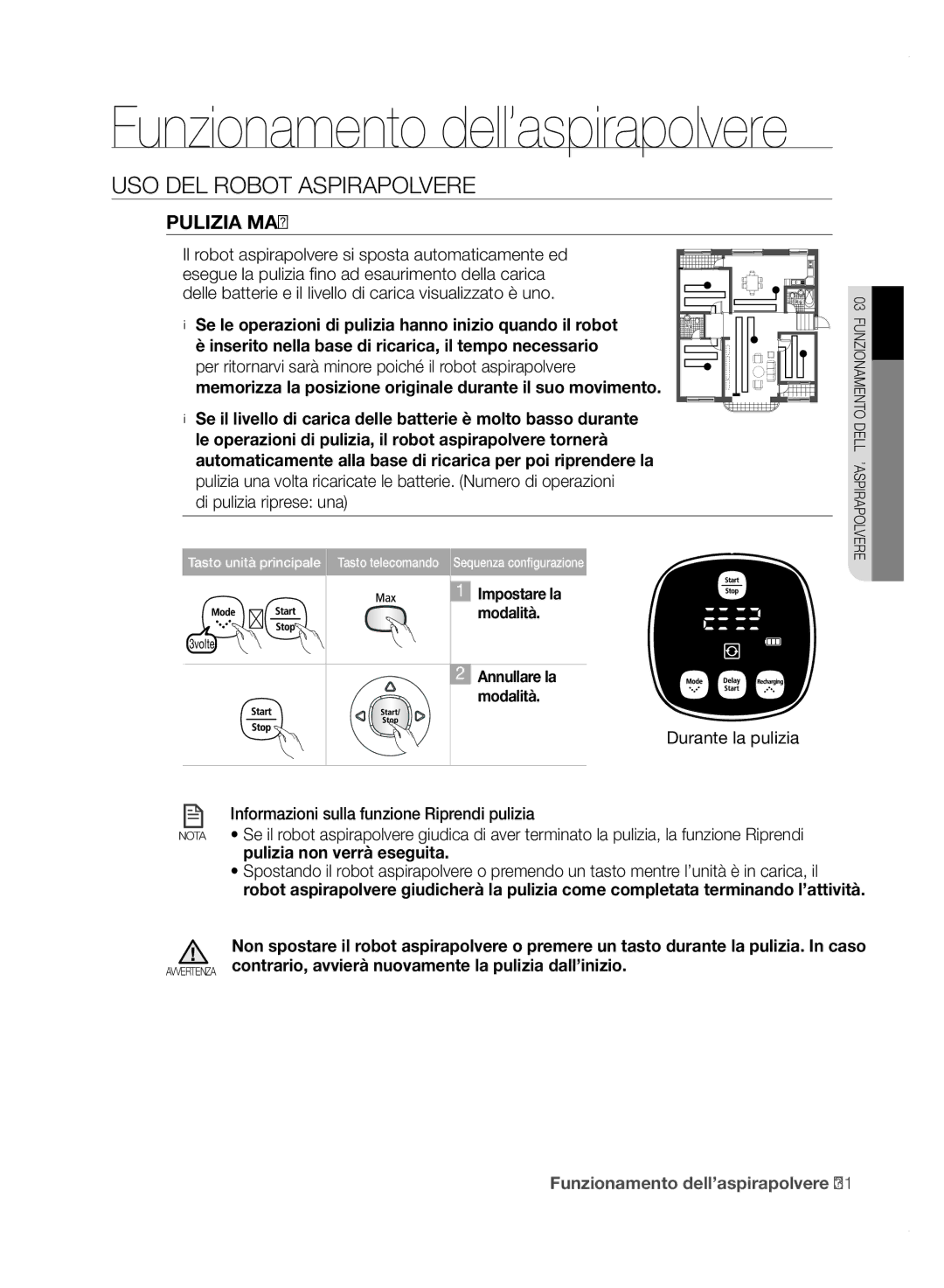 Samsung VCR8850L3R/XET manual Pulizia MAX 